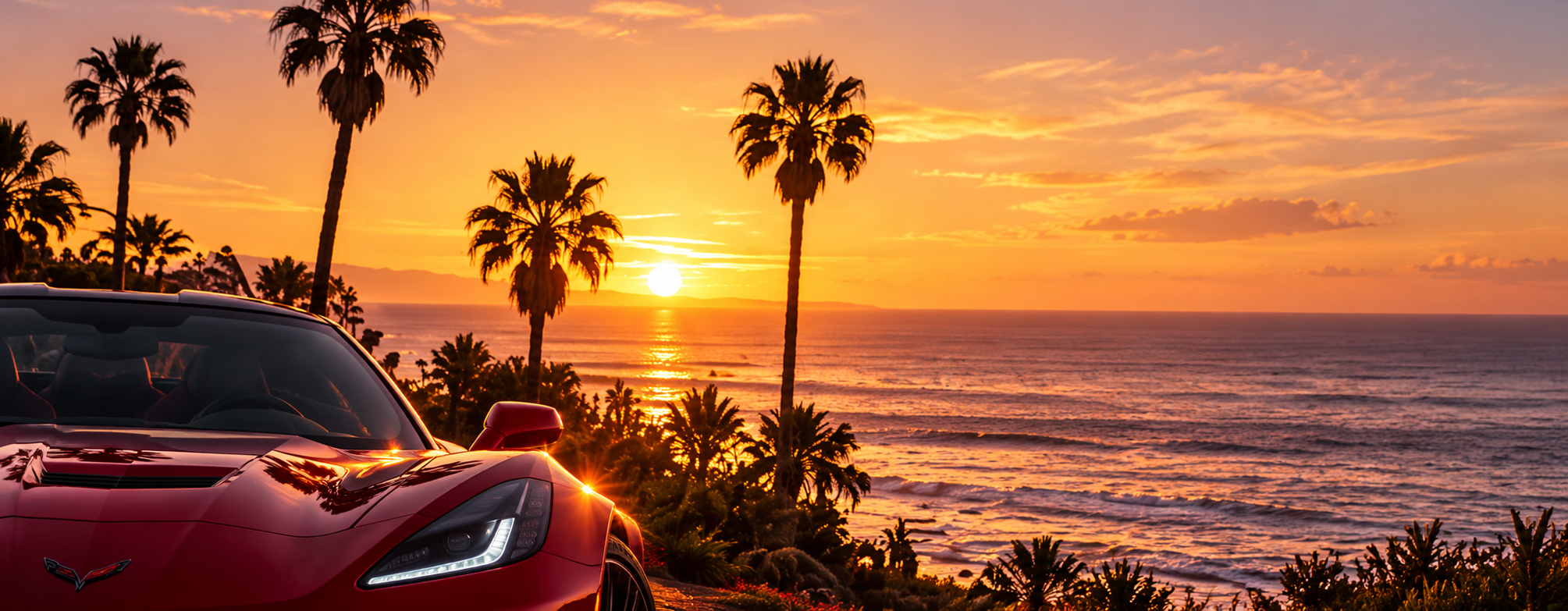 Gulf Coast sunset scene