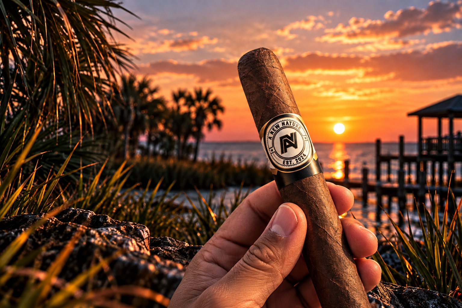 Gulf Coast sunset scene
